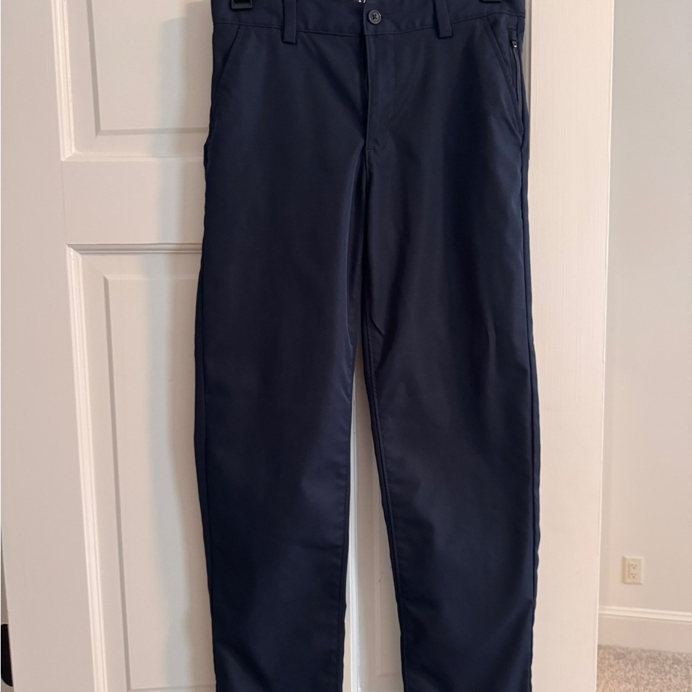 Lands End navy performance wear uniform pants. Size 12.
